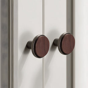 Modern Walnut Wooden Cabinet Handles