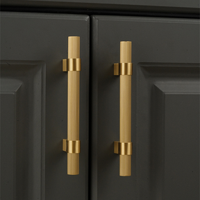 Solid Brass Knurled Hardware Kitchen Cabinet Pull