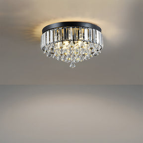 Modern Crystal Fixture Flush Mount Ceiling Lighting for Living Room