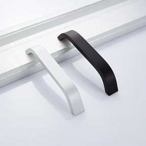 Minimalist Curved Aluminum Alloy Cabinet Drawer Handles