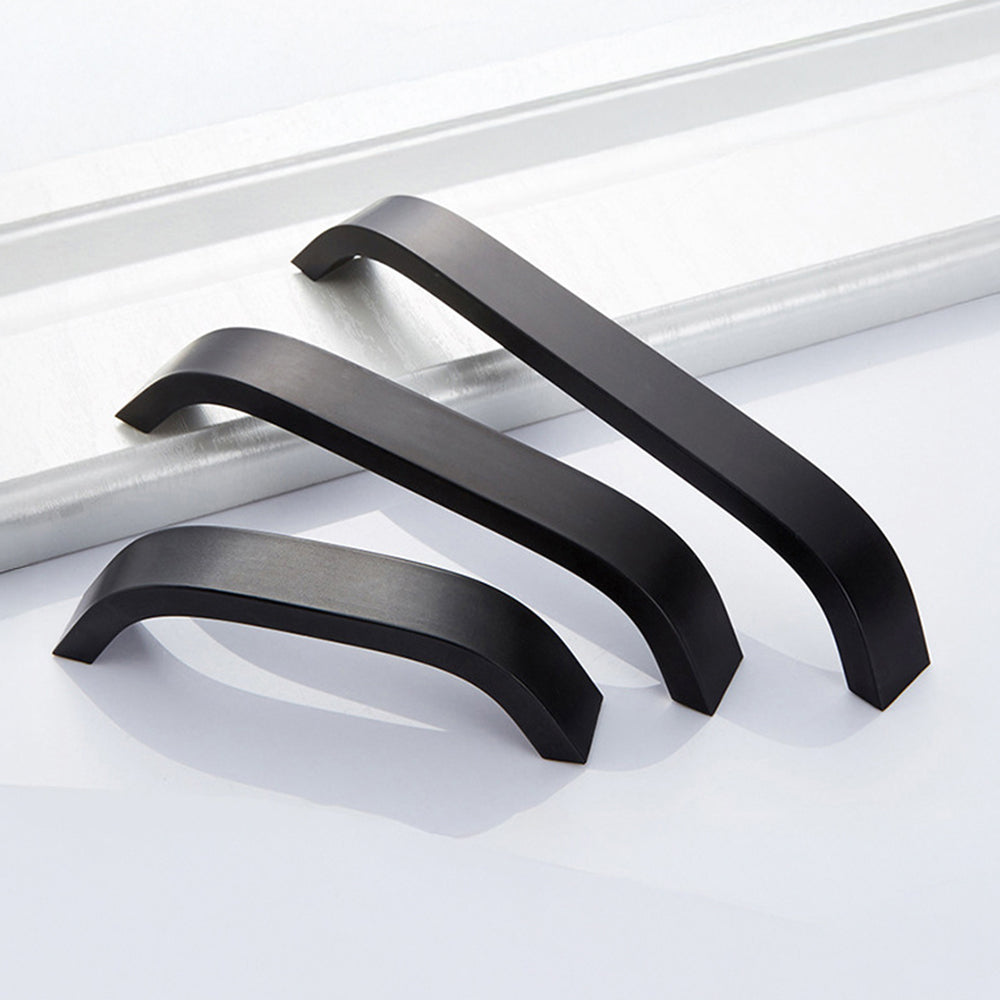 Minimalist Curved Aluminum Alloy Cabinet Drawer Handles