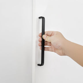 Classic Black / Silver Aluminum Alloy Kitchen Cabinet Pulls