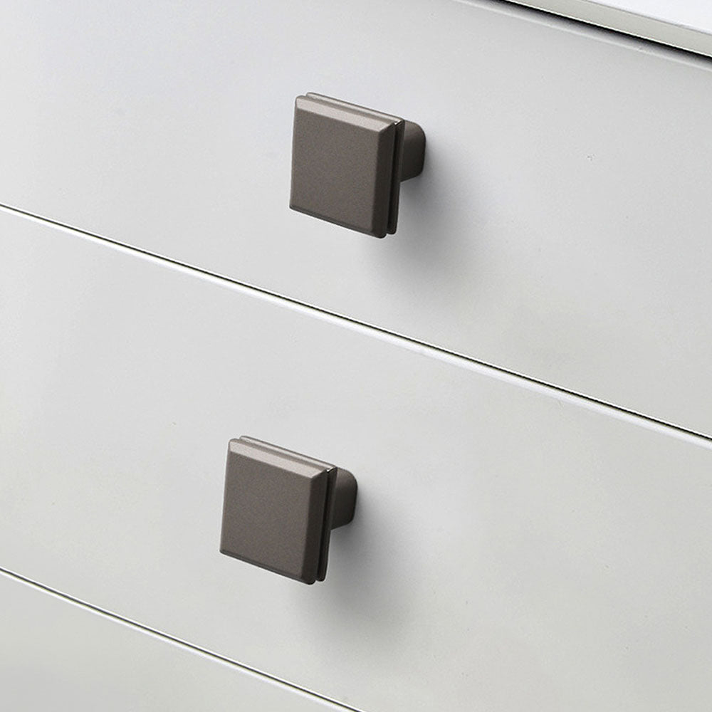 Modern Minimalist Zinc Alloy Square Cabinet Handle