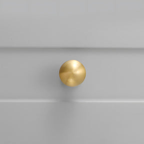 Smooth Brass Gold Solid Wardrobe Pull Handles