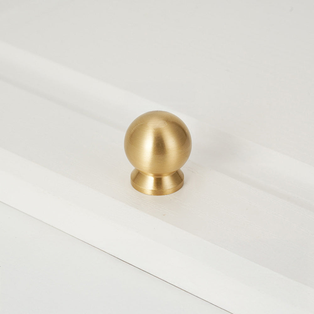 Modern French Solid Brass Cabinet Handles