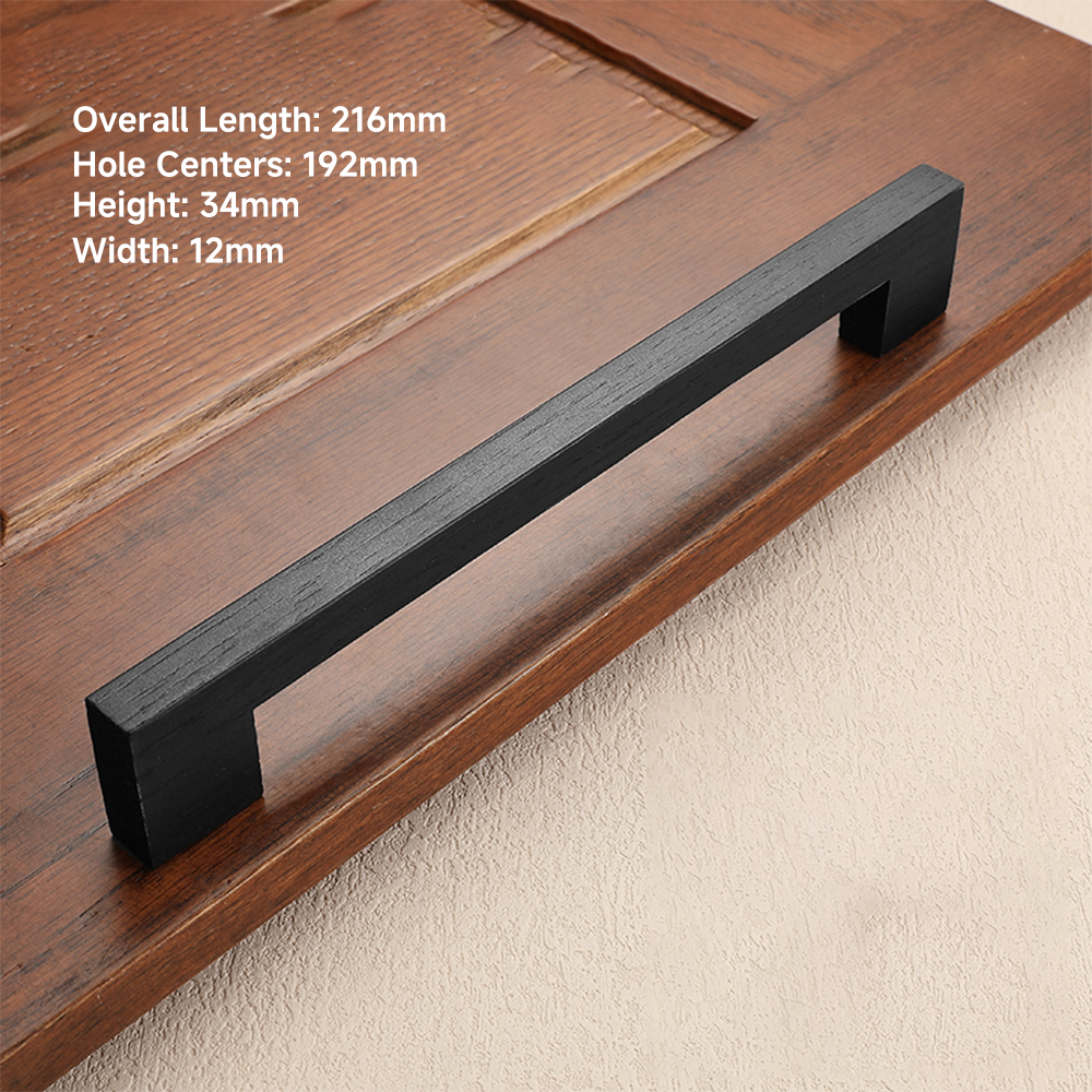 Simple Drawer Log Wind Solid Wood Cabinet Handles and Knobs