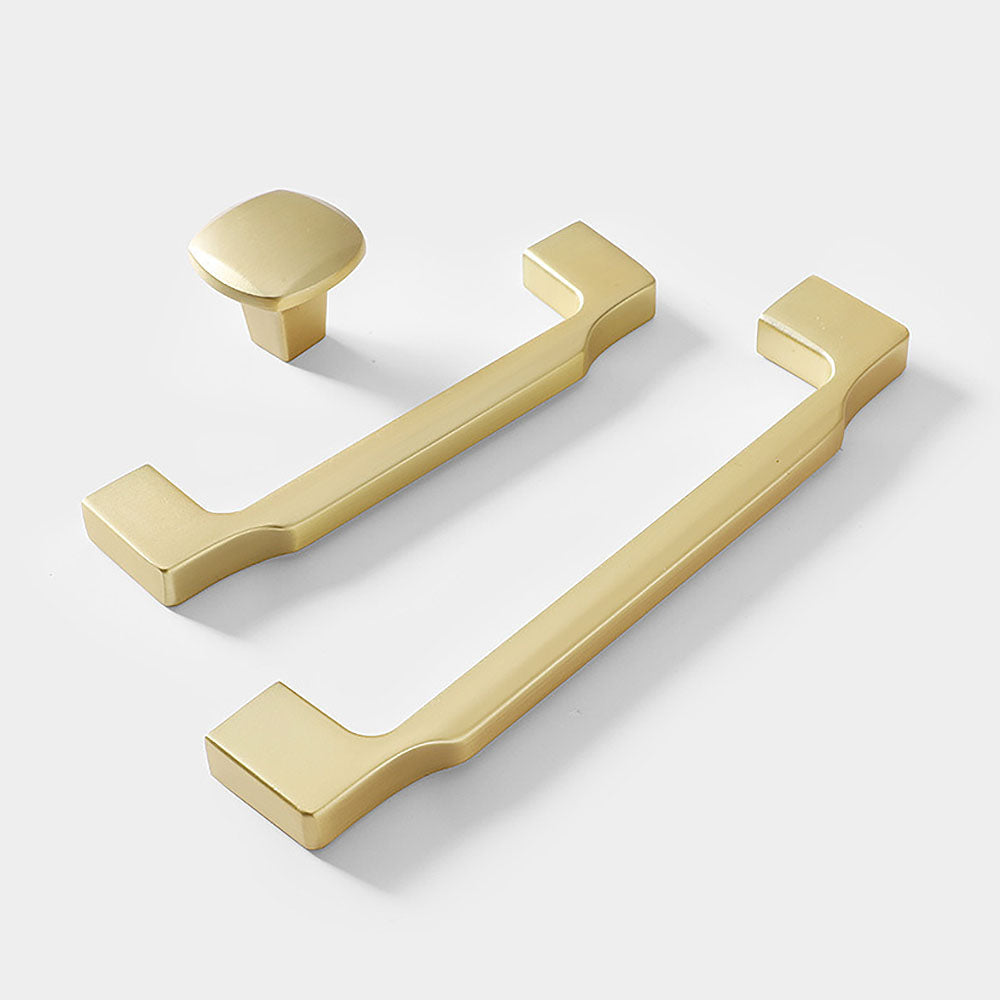 Elegant Zinc Alloy Square Cabinet Pulls and Handles