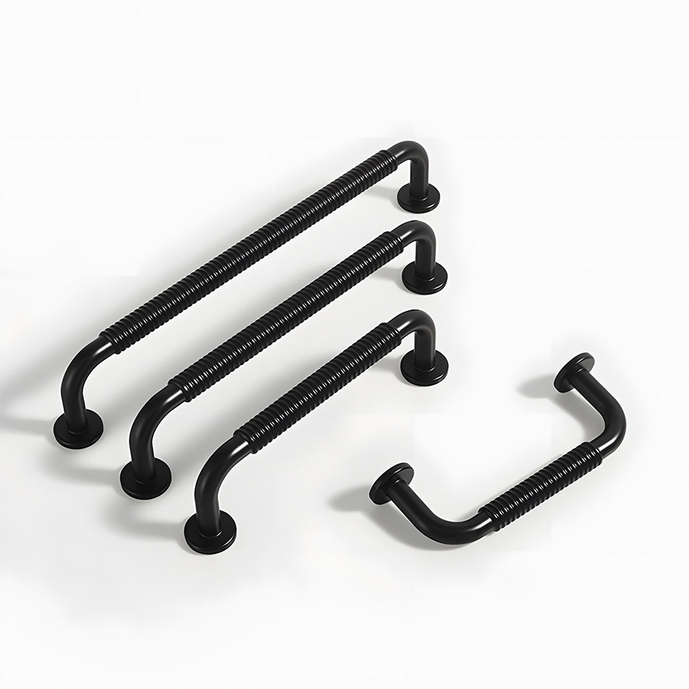 Modern Threaded Wardrobe Kitchen Cabinet Handles