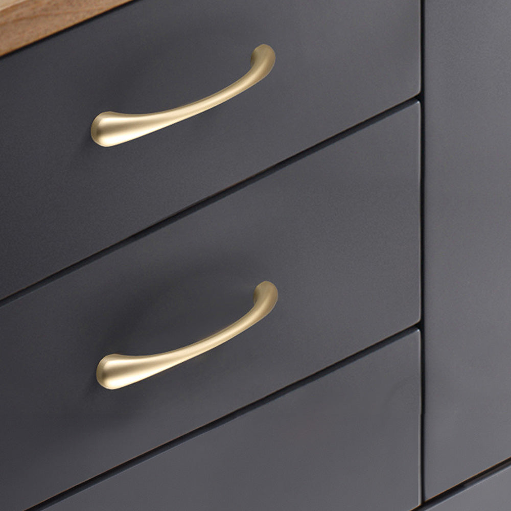 Simple Gold Cabinet Modern Zinc Alloy Handles