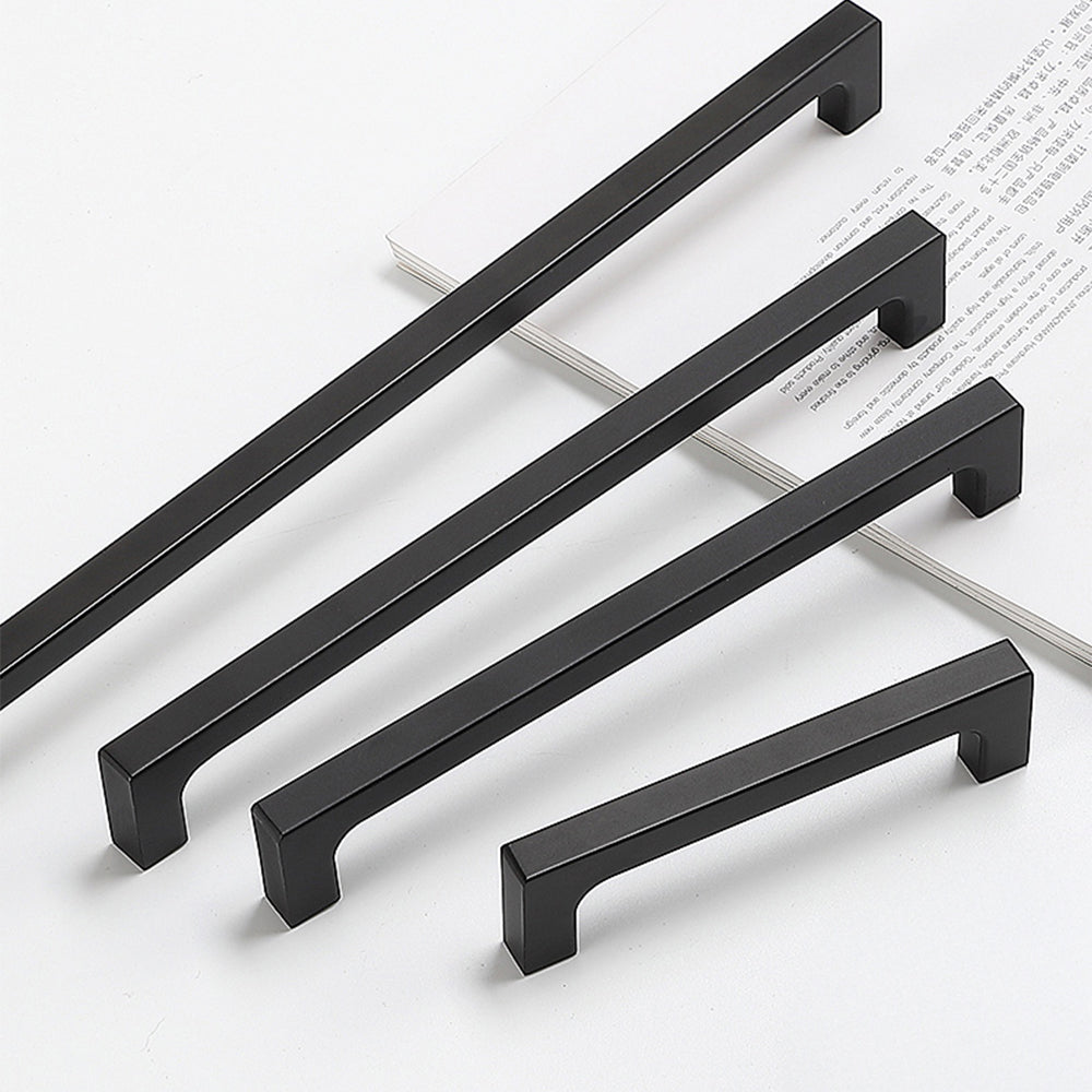 Black Simple Long Cabinet Handles