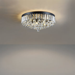 Modern Crystal Fixture Flush Mount Ceiling Lighting for Living Room