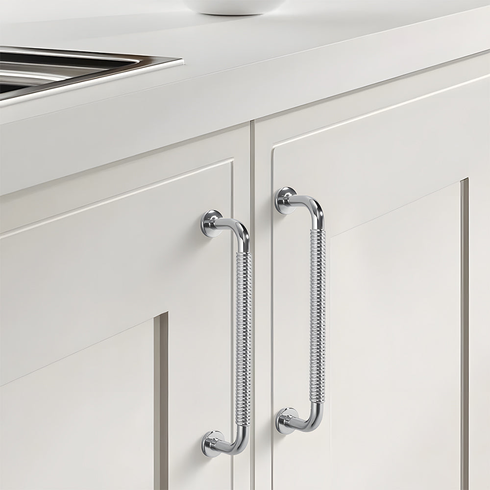 Modern Threaded Wardrobe Kitchen Cabinet Handles