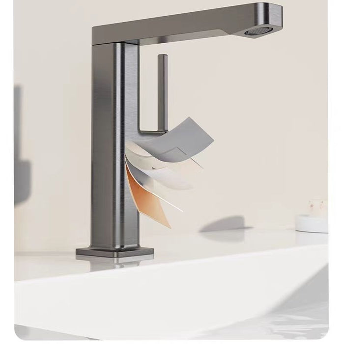 360-Degree-Swivel Waterfall Bathroom Taps_Gunmetal Gray