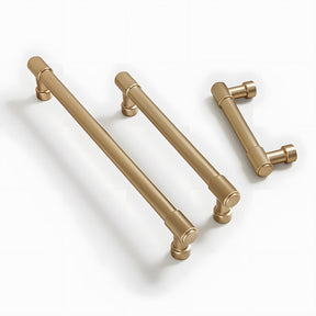 Modern Zinc Alloy Champagne Gold T Bar Cabinet Pulls