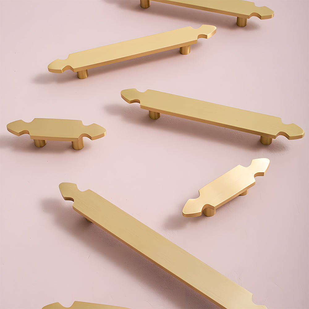 Nordic Style Brass Gold Cabinet Handles
