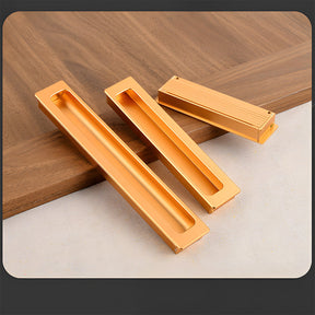 Retro Invisible Recessed Finger Edge Pull Cabinet Handles