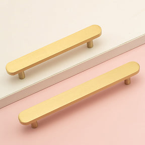 Modern Simple Brass Gold Cabinet Handles