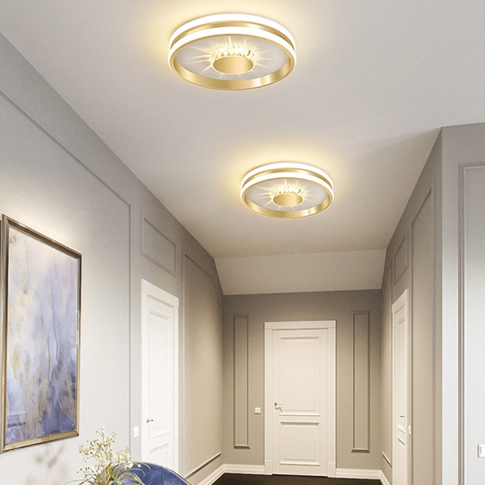 Hallway Crystal LED Ceiling Lighting