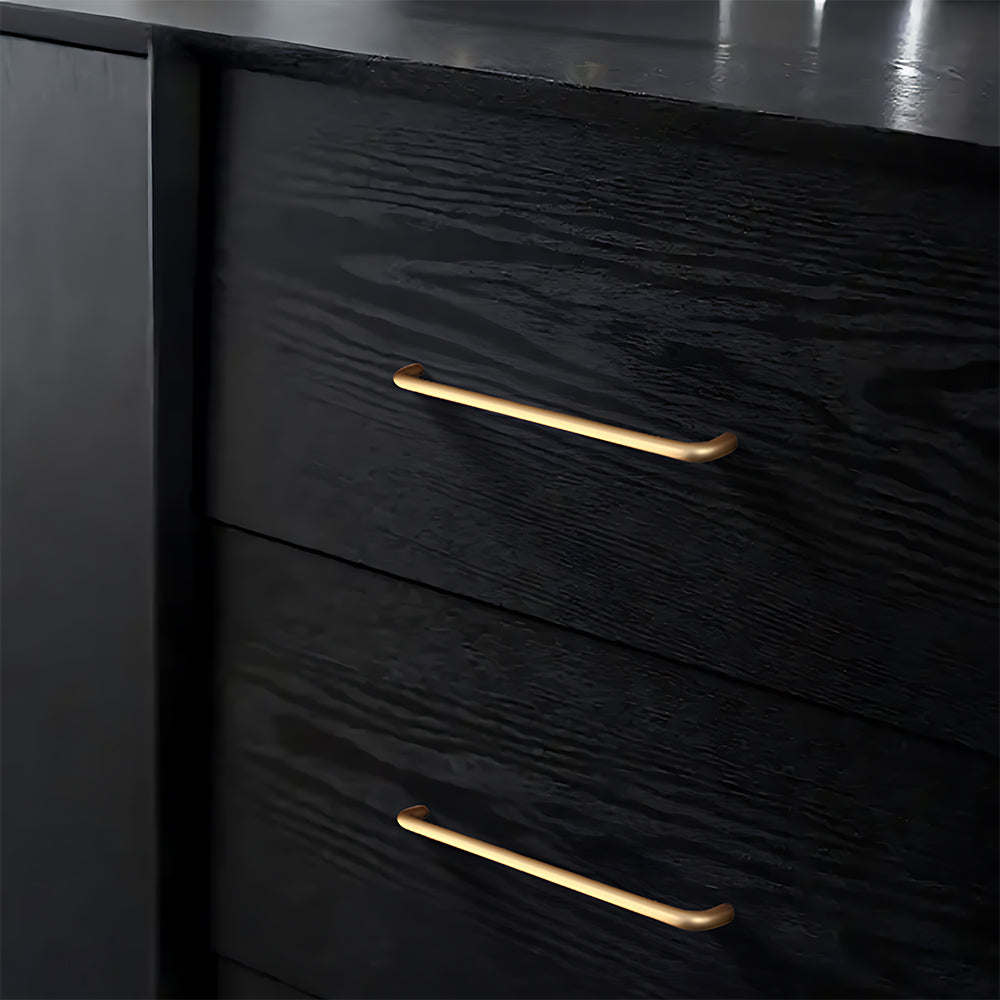 Simple Aluminum Alloy Round Arc Cabinet Handle