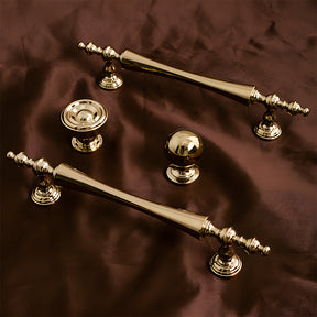 Retro Gold Brass Wardrobe Handles And Knobs