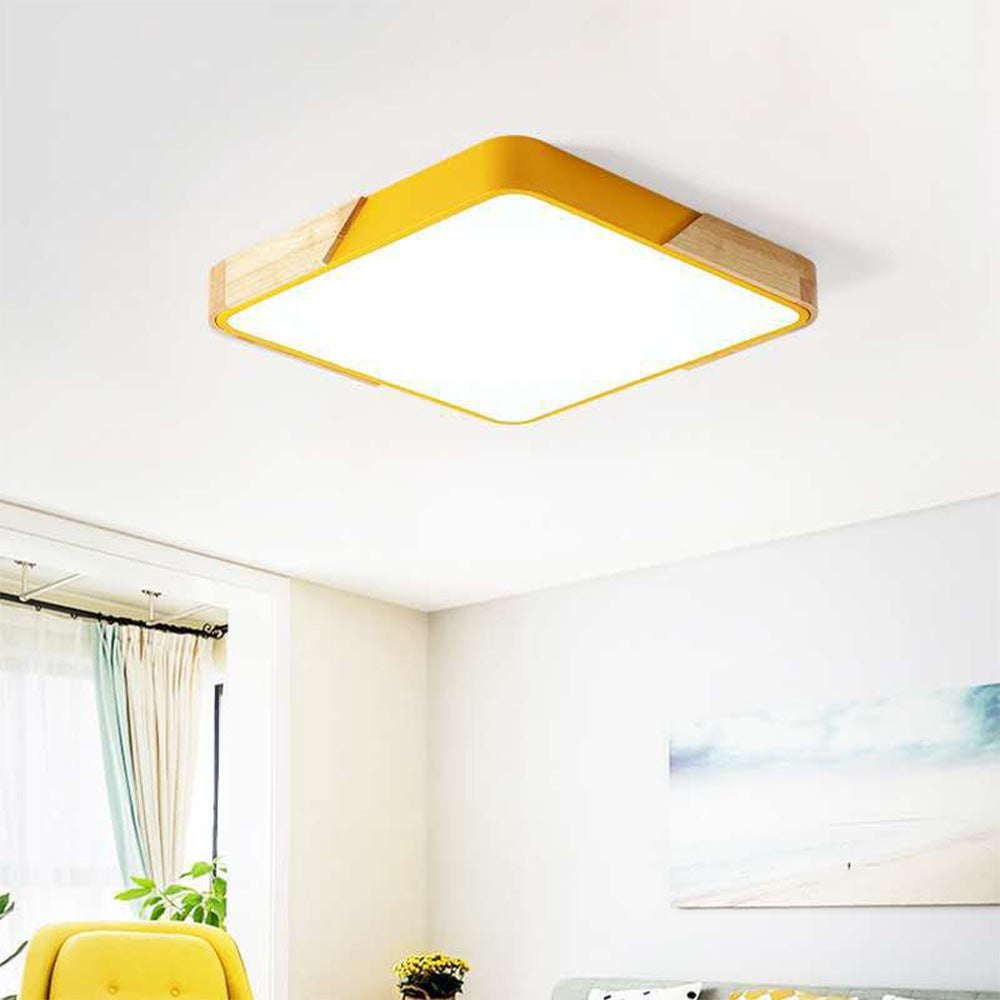 Colorful Square Simple Ceiling Lights