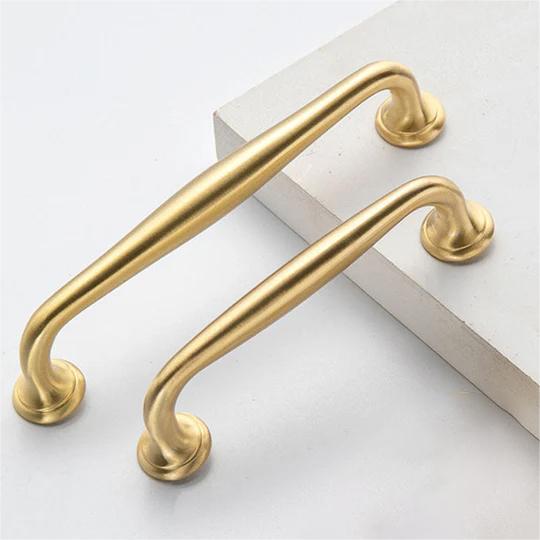 Modern Simple Brass Wardrobe Handle