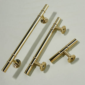 Minimalist Sleek Brass Kitchen Cabinet Handle