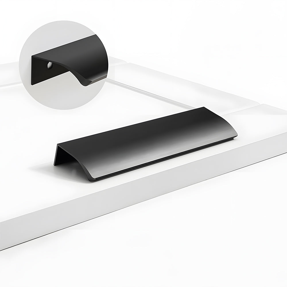 Aluminum Alloy Black Gold Invisible Edge Cabinet Handles