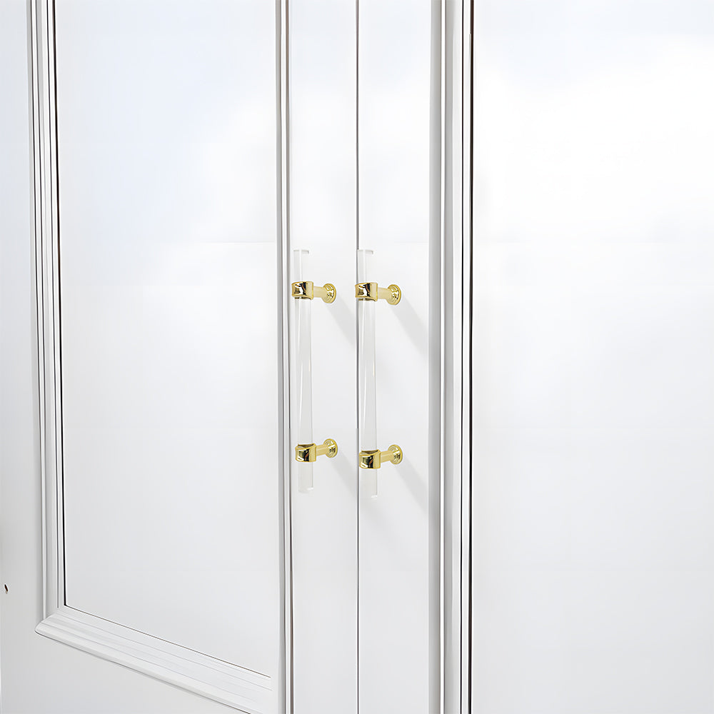 Simple Acrylic Transparent Bathroom Cabinet Handles