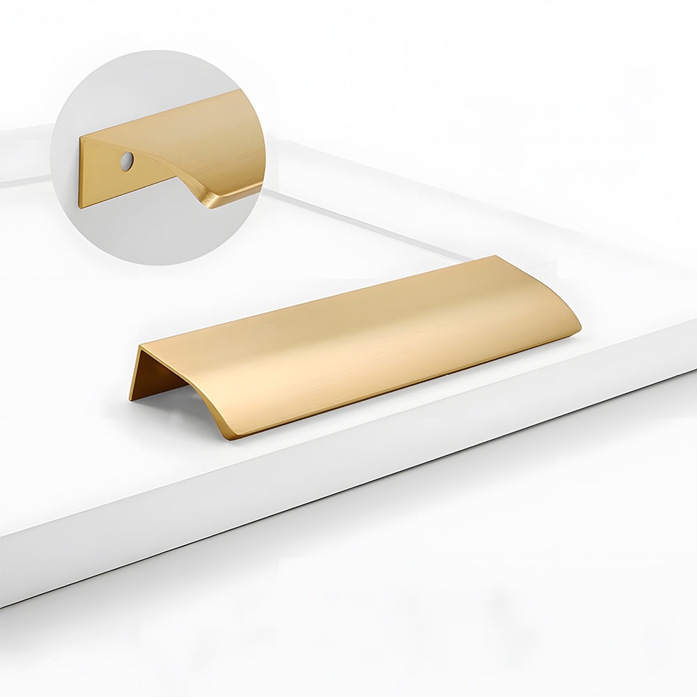 Aluminum Alloy Black Gold Invisible Edge Cabinet Handles