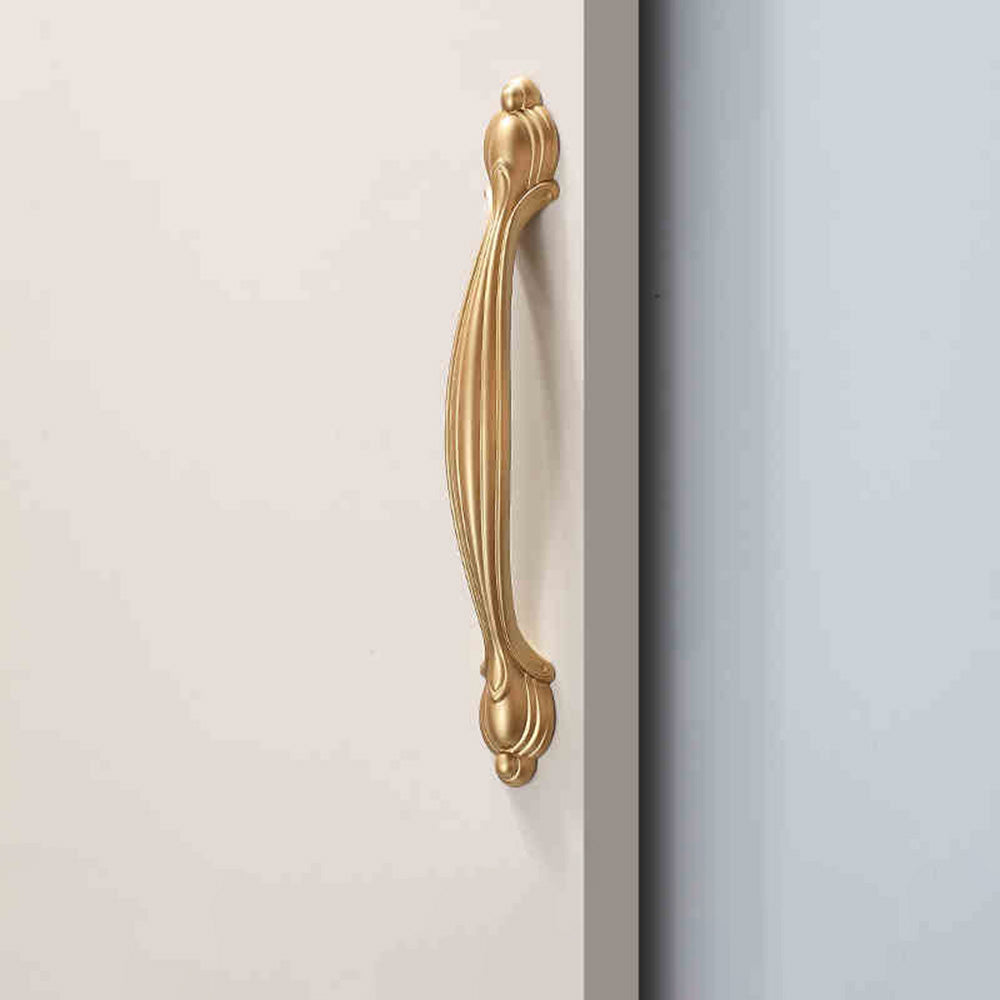 Modern Gold Zinc Alloy Furniture Cabinet Handle And Knob