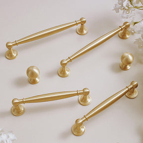 European style Wardrobe Gold Cabinet Double Hole Handle