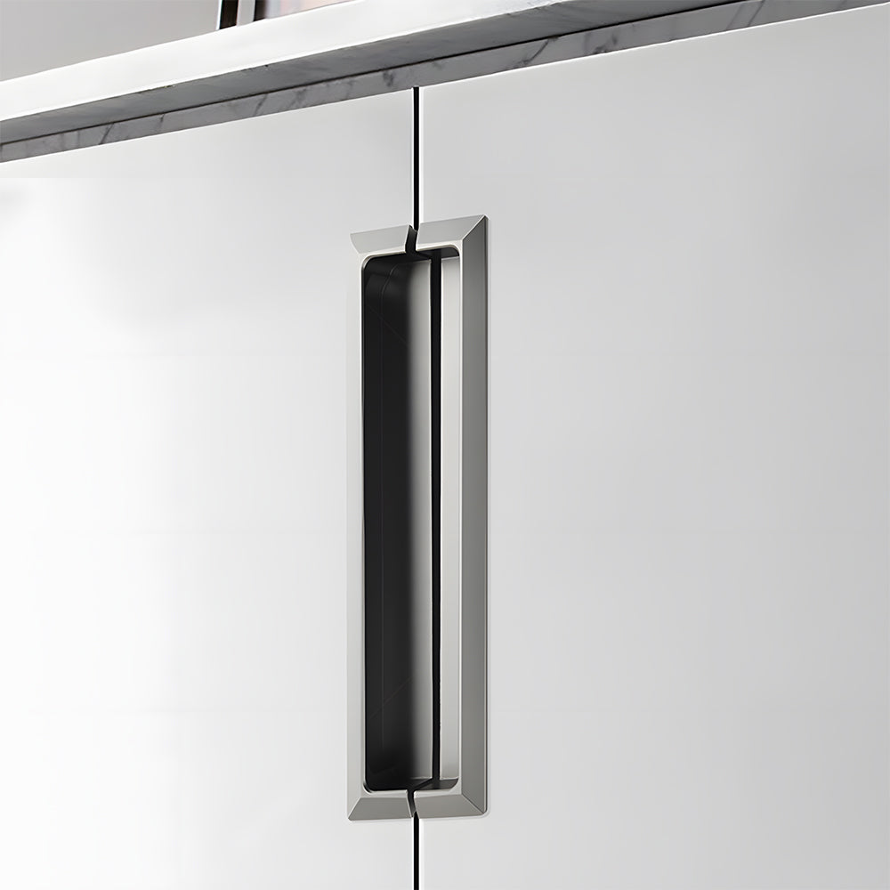 Modern Square Recessed Flush Finger Pulls for Cabinet