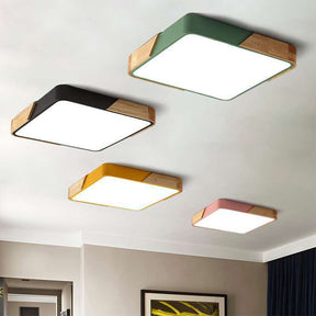 Colorful Square Simple Ceiling Lights