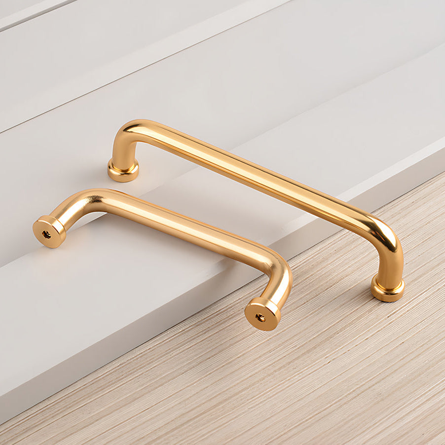 French Minimalist Rounded Arc Cabinet Handles