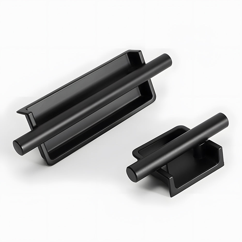 Simple Aluminum Alloy Recessed Concealed Cabinet Handles