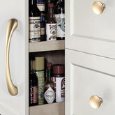 Simple Gold Cabinet Modern Zinc Alloy Handles