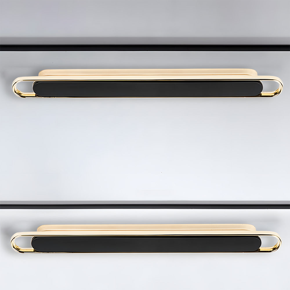 Two-color Zinc Alloy Modern Bedroom Cabinet Handles