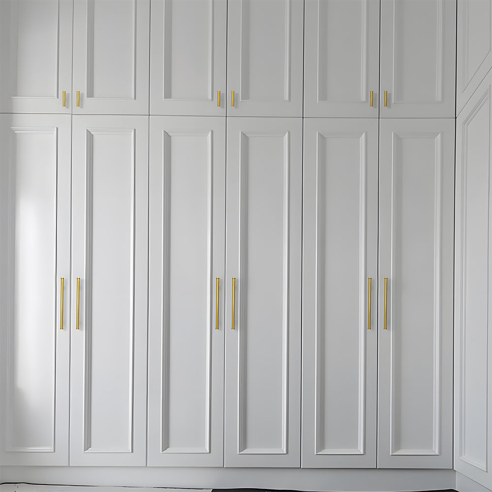 Simple Gold Brass Cabinet Handles