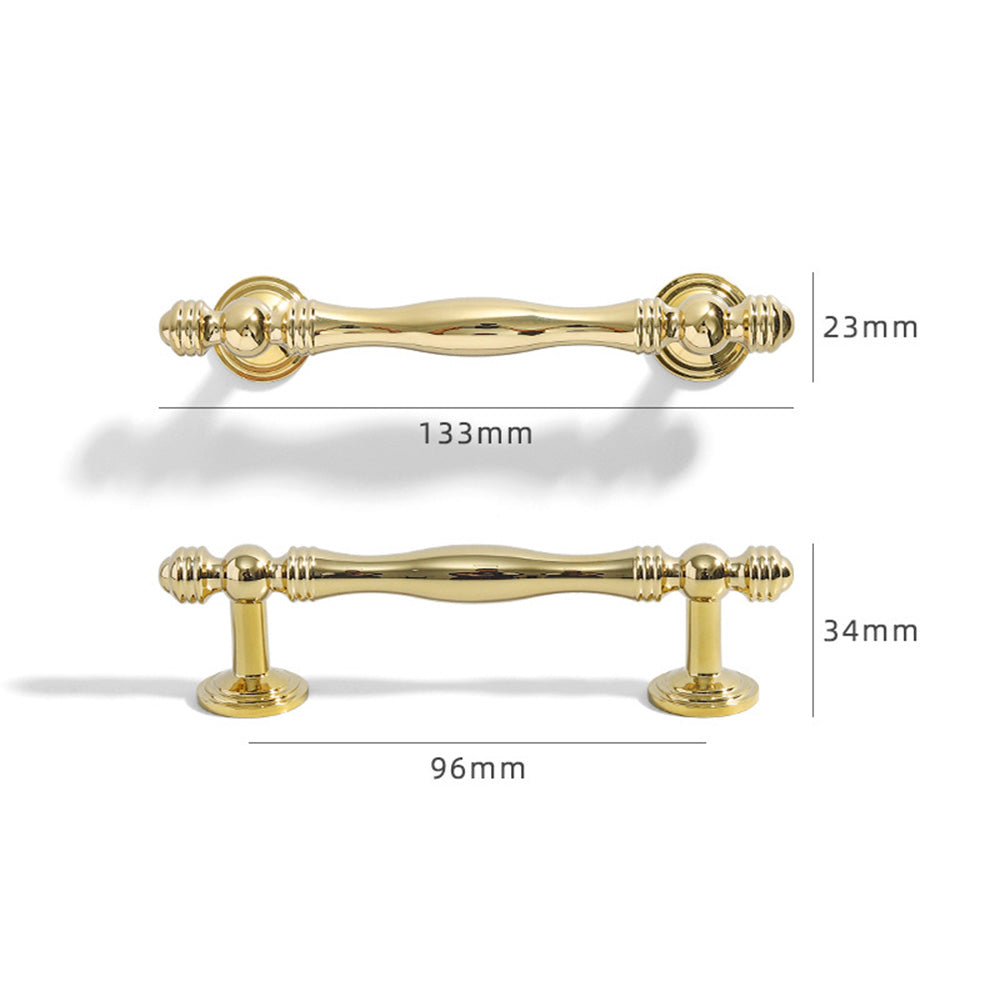 Modern Brass Gold Cupboard Kitchen Handles