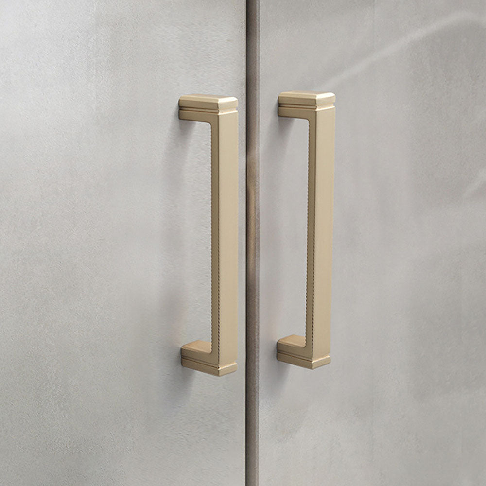 Modern Minimalist Zinc Alloy Square Cabinet Handle