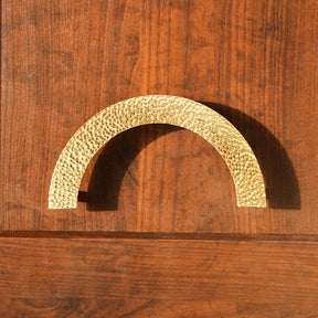 Shiny Gold Brass Semi Circle Cabinet Handles