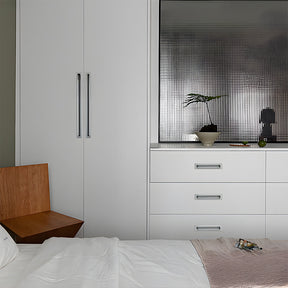 Retro Invisible Recessed Finger Edge Pull Cabinet Handles