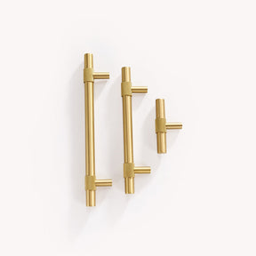 Brass Knurled Simple Matte Texture Cabinet Door Drawer Pulls