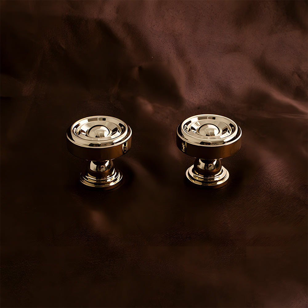 Retro Gold Brass Wardrobe Handles And Knobs
