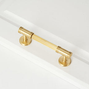 Modern French Solid Brass Cabinet Handles