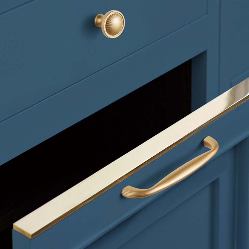 Modern Minimalist Curved Cabinet Drawer Pull Handles