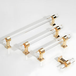 Modern Transparent Acrylic Wardrobe Door Handle