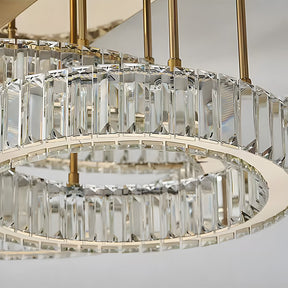 Luxury LED Crystal Ring Ceiling Light for Living Room Bedroom