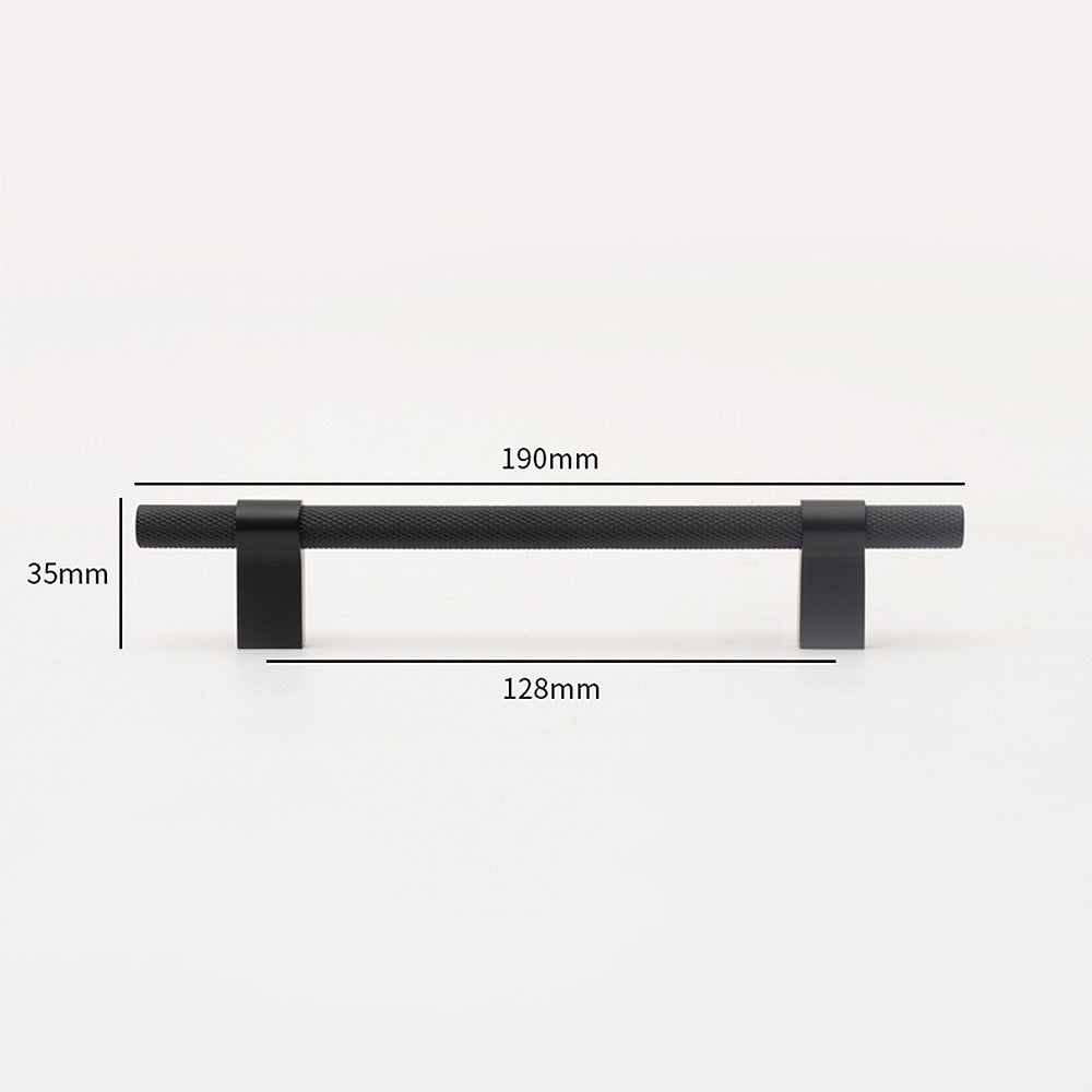 Simple Black Gold Long Pull Cabinet Door Handle